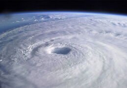 Hurricane seen from space
