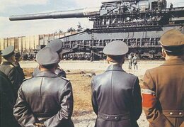 The Schwerer Gustav was a massive railway artillery cannon that was developed to break the French’s Maginot line of defenses